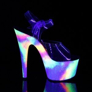 Blacklight Reactive Pleaser Adore Heels